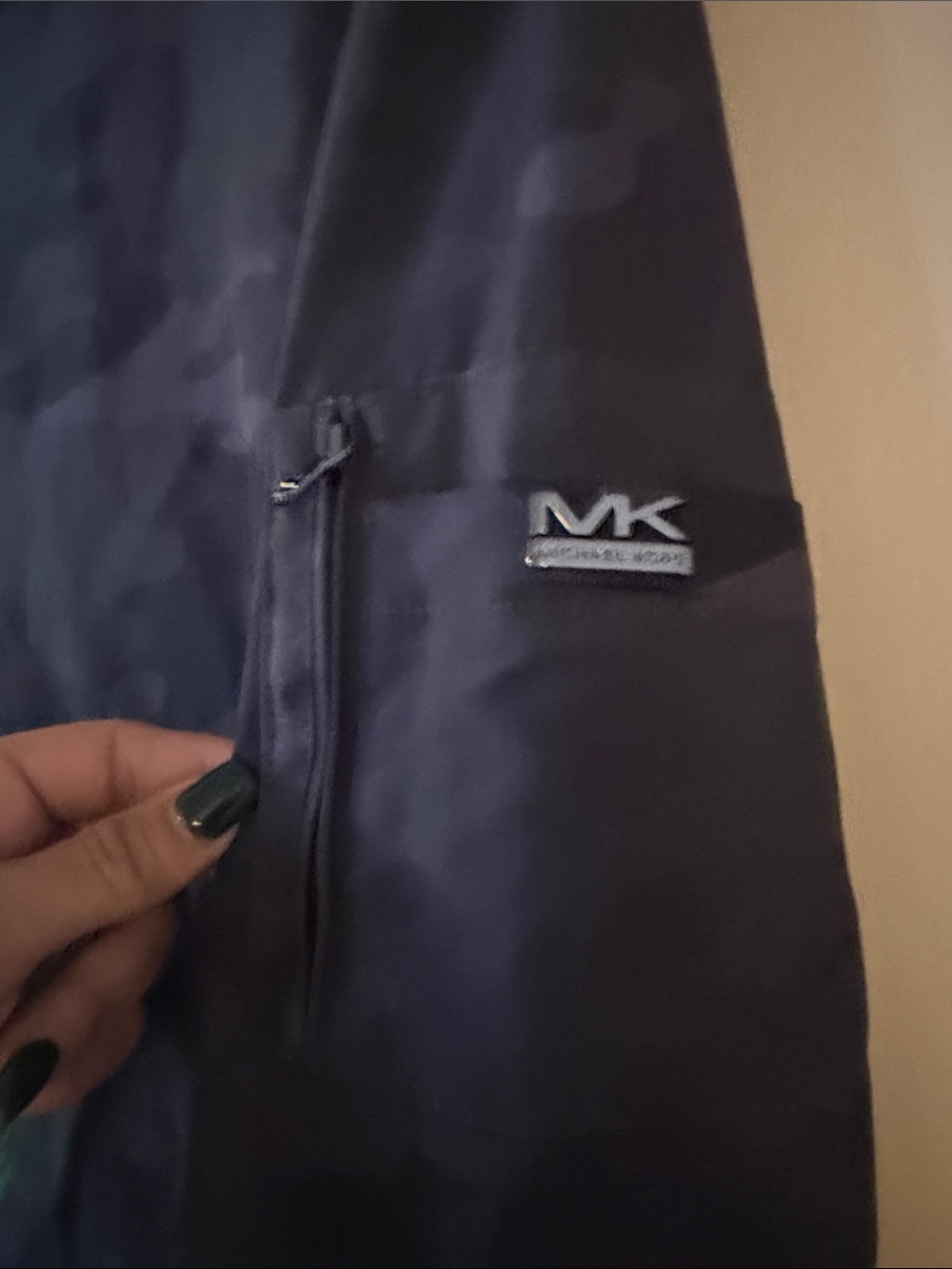 Michael Kors Black Camo Bomber-Style Jacket MACYS EXCLUSIVE - Picture 4 of 8